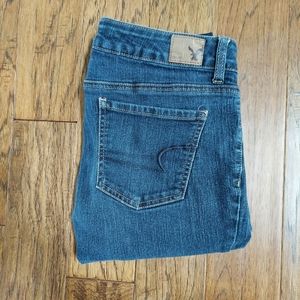 American Eagle 6 long skinny jeans